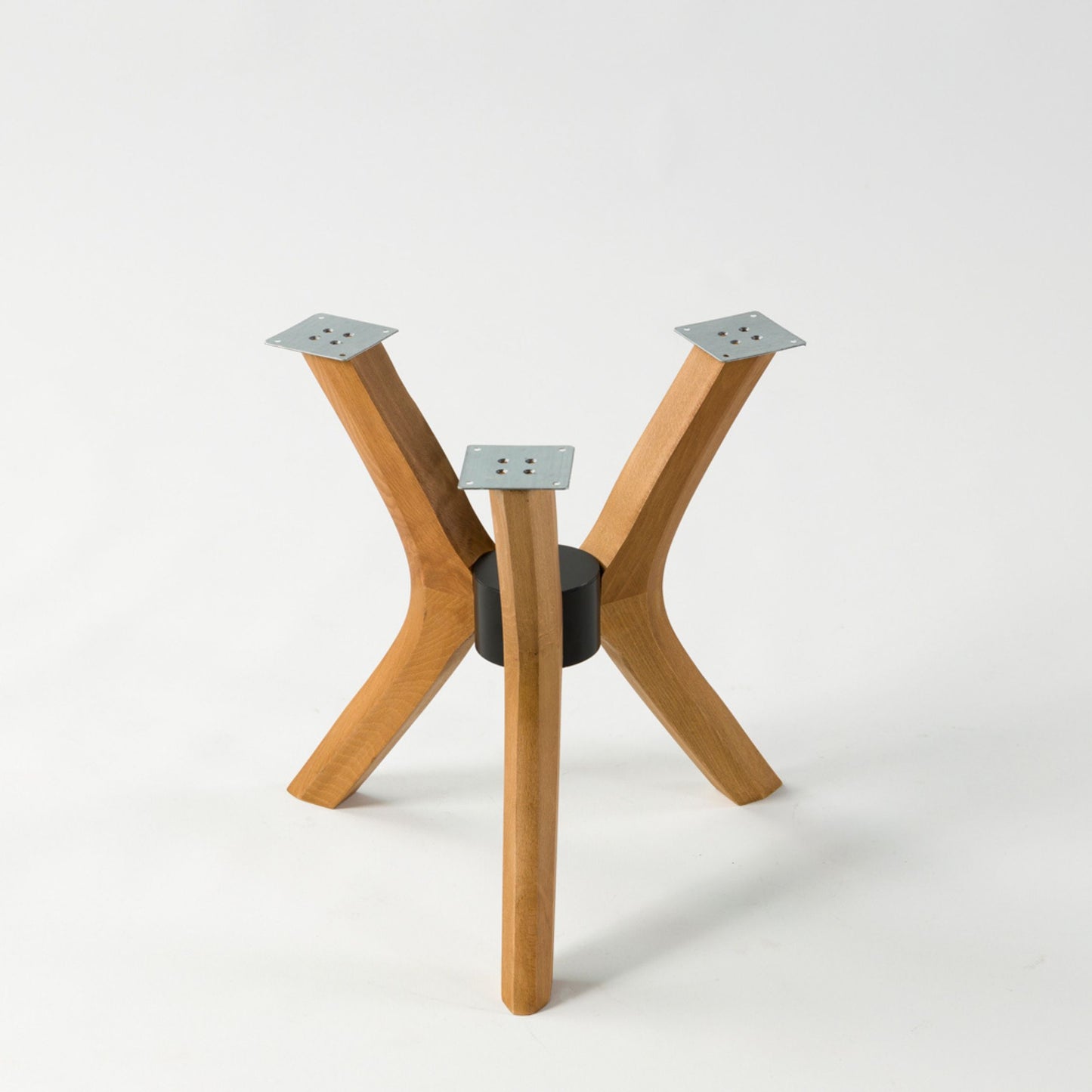 Solid Wood Round Coffee Table Base 3-Legs