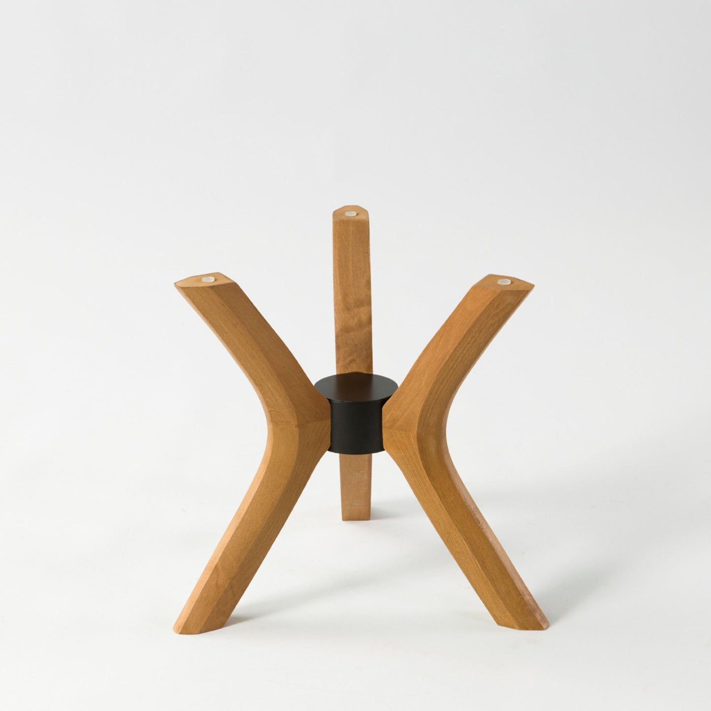 Solid Wood Round Coffee Table Base 3-Legs