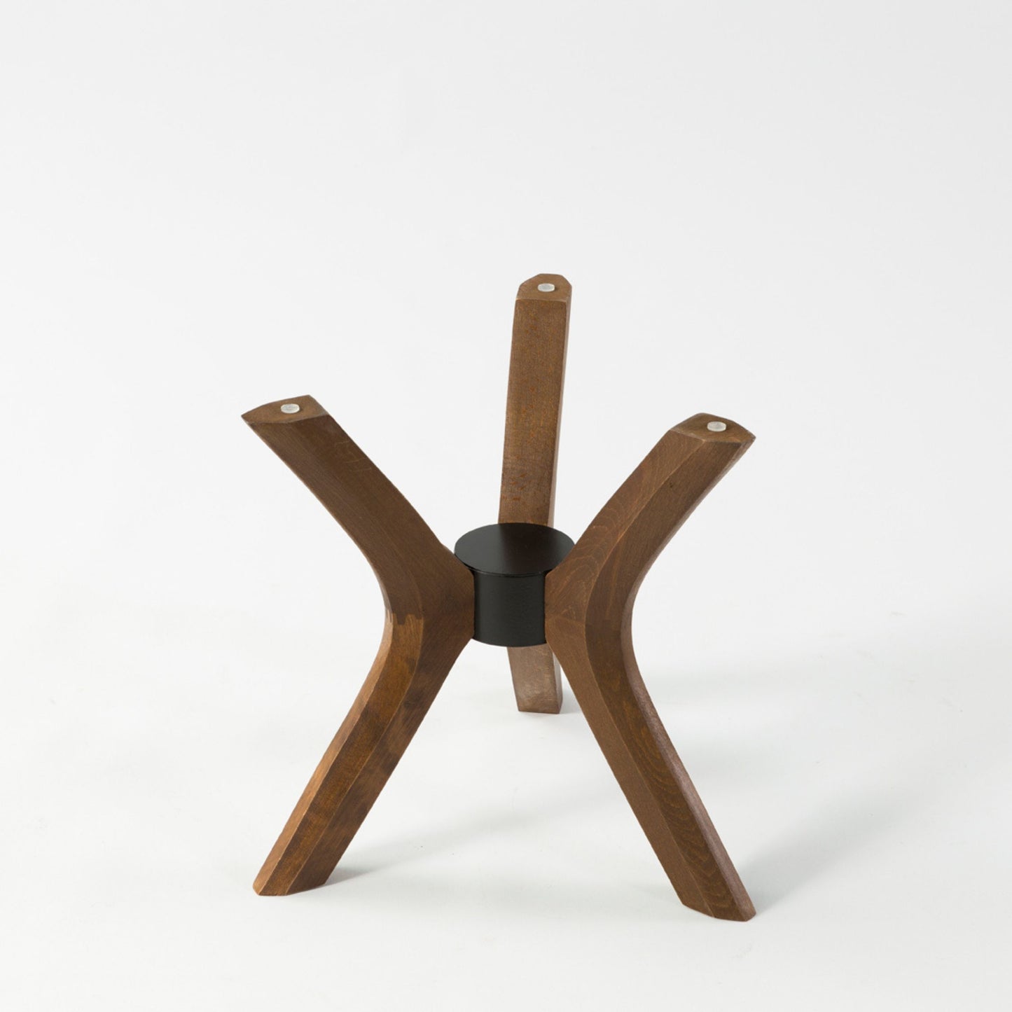 Solid Wood Round Coffee Table Base 3-Legs