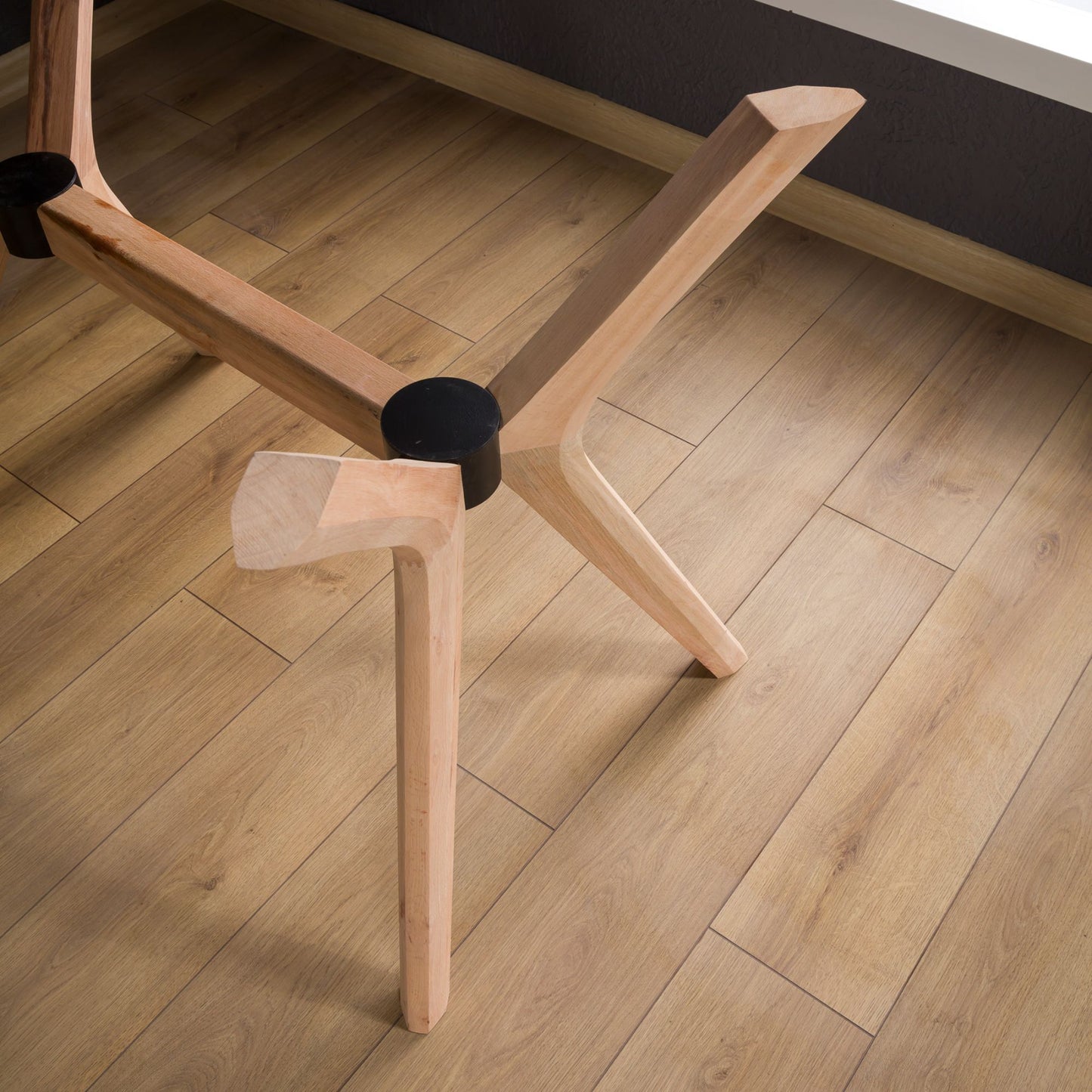 Solid Wood Rectangle Dining Table Base 4-Legs