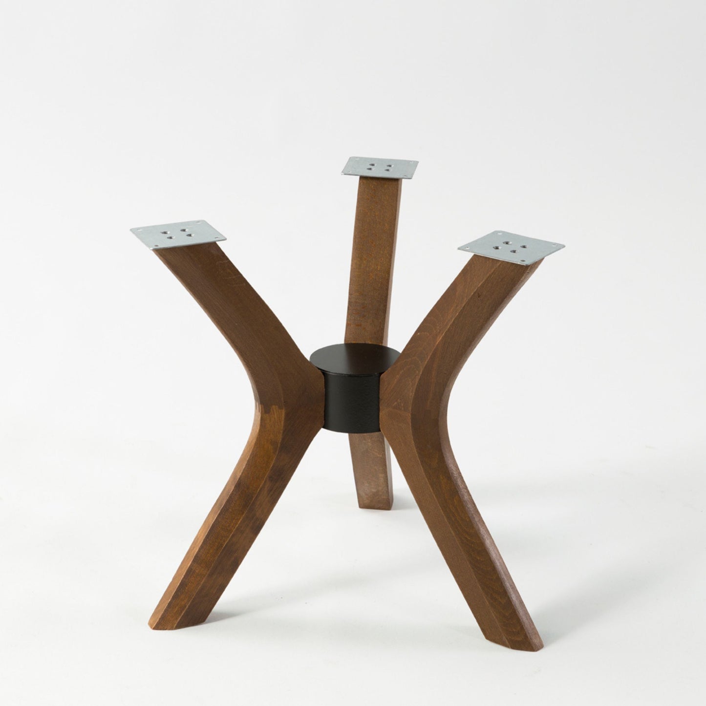 Solid Wood Round Coffee Table Base 3-Legs