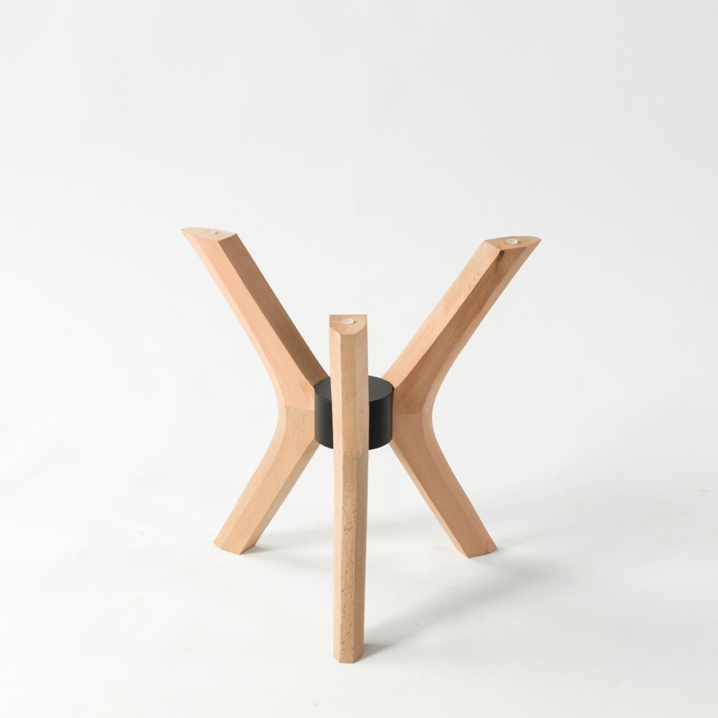 Solid Wood Round Coffee Table Base 3-Legs