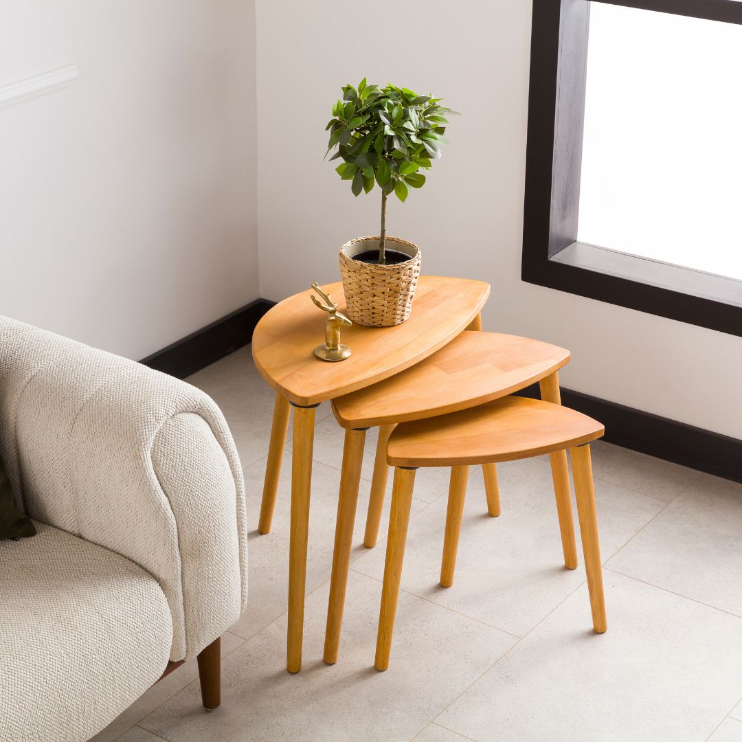 Solid Wood Nesting Coffee Tables