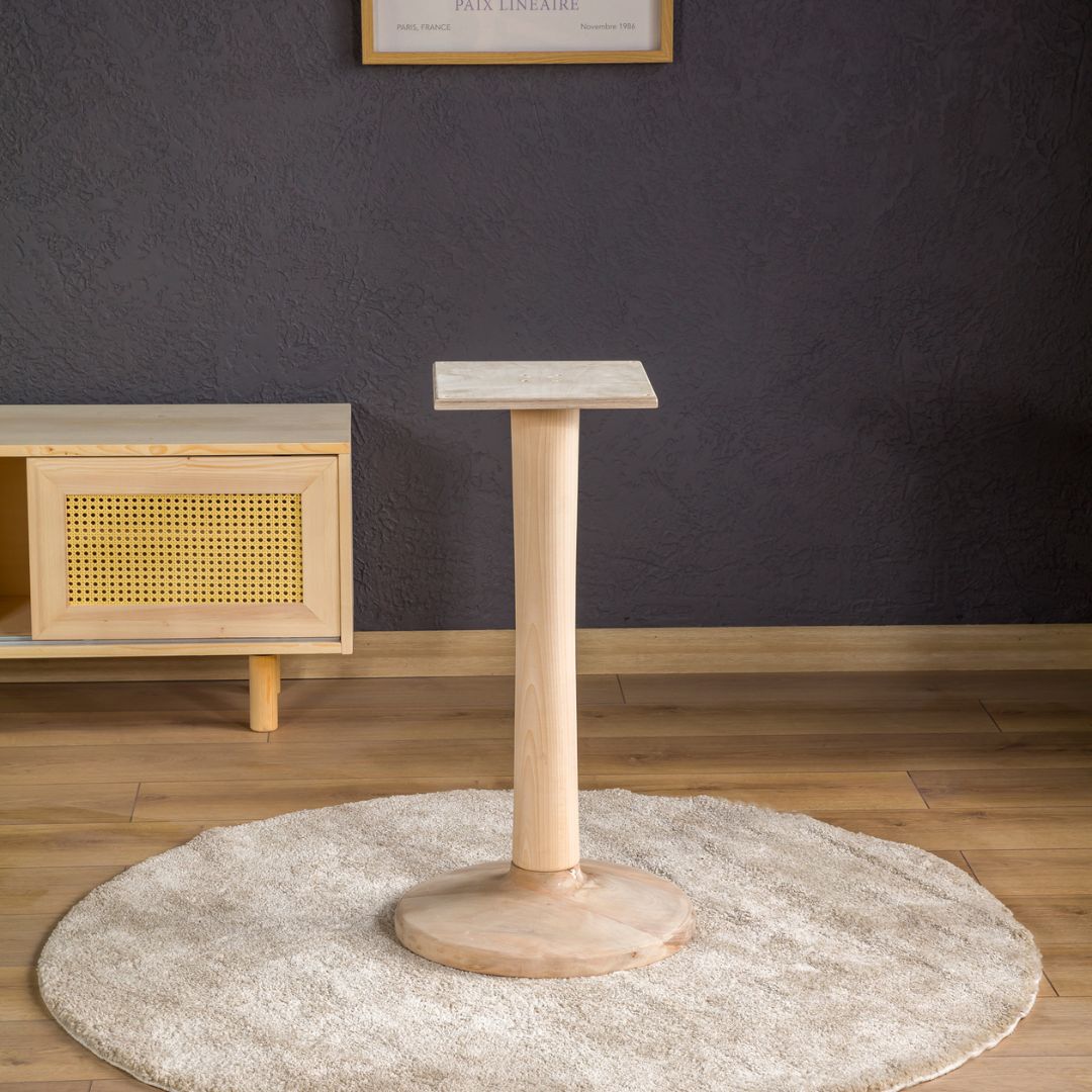 Solid Wood Tulip Pedestal Table Base