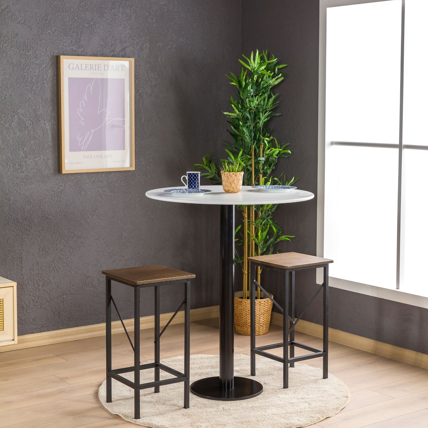 Modern Bistro Table – Birch Plywood