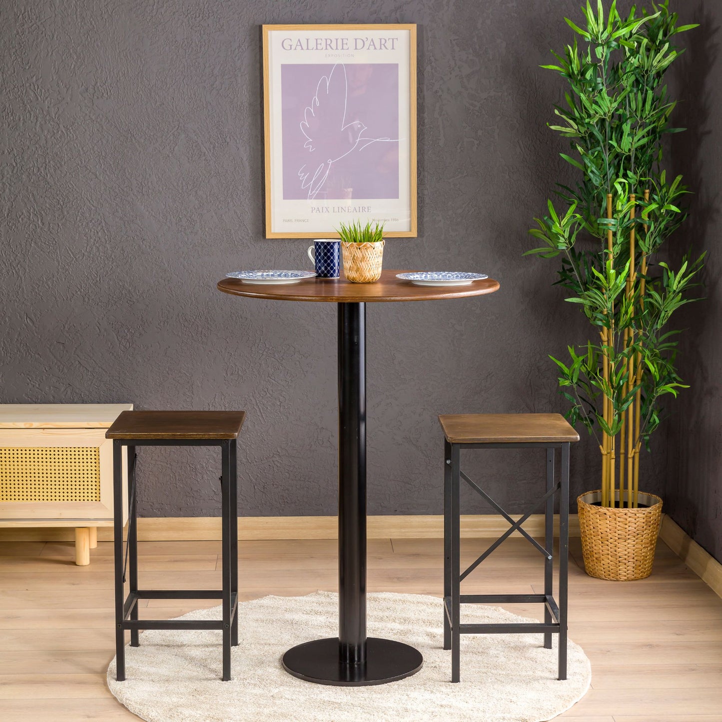 Modern Bistro Table – Birch Plywood