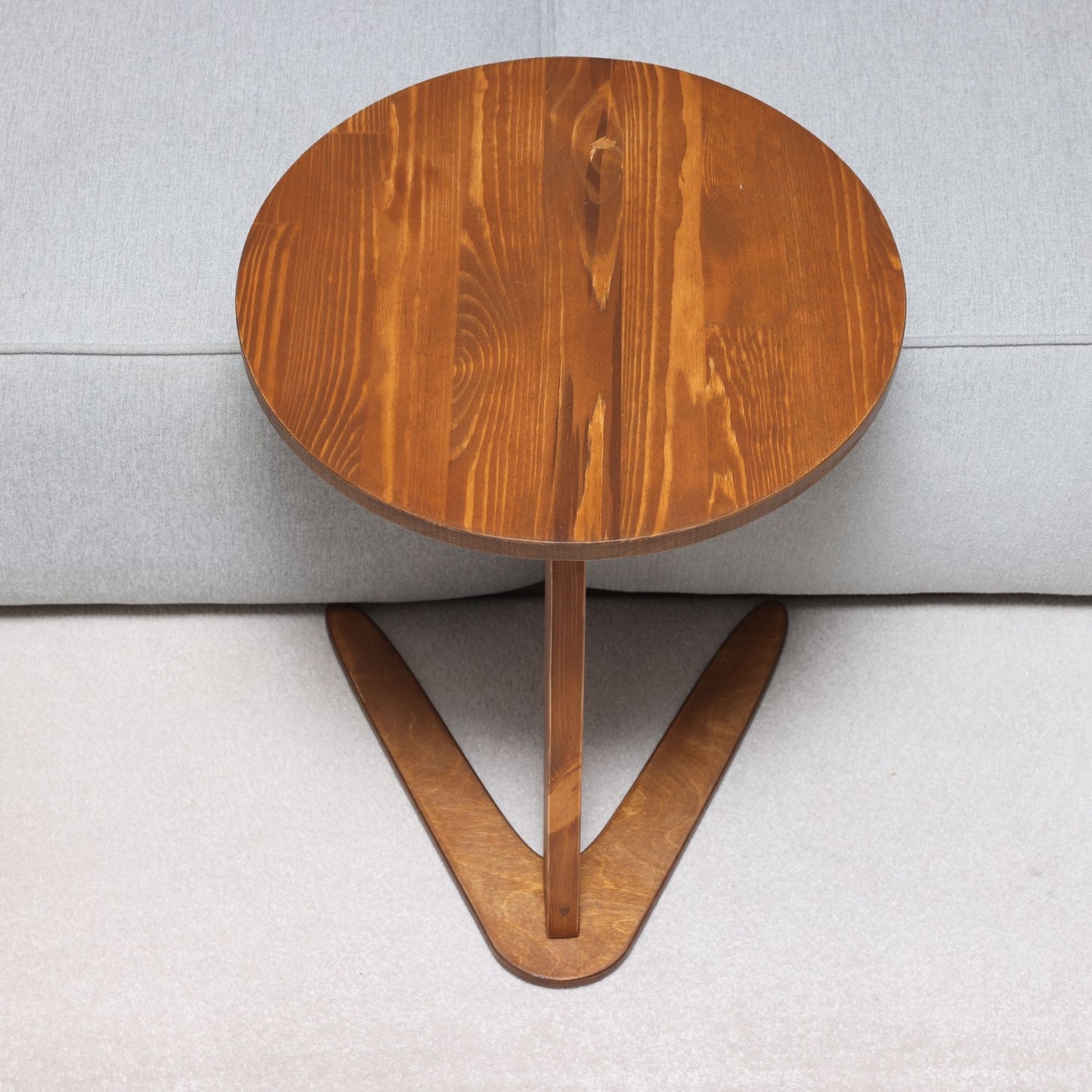 Slide-Under Wooden C Table