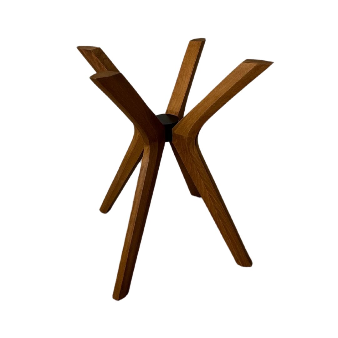 Solid Wood Round Dining Table Base 4-Legs