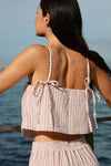 anja prêt à porter high crop top striped pink campaign 3