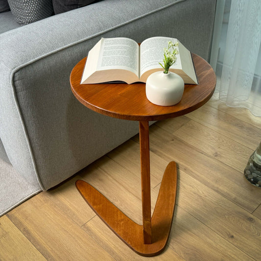 Slide-Under Wooden C Table