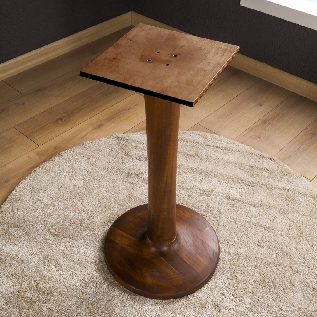 Solid Wood Tulip Pedestal Table Base