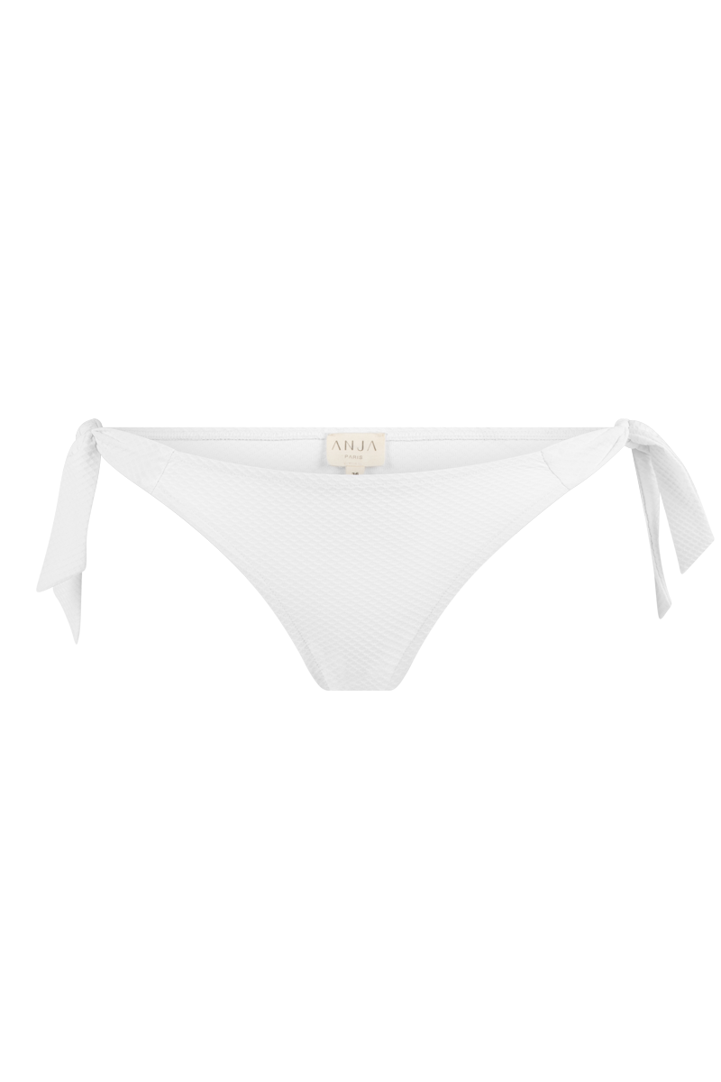 anja bikini bottom bikini panties bows la magnifique white front