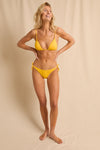anja bikini bottom bikini Tie side bikini bottom l'idyllique yellow close up back