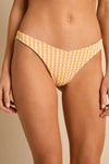 anja bikini bottom bikini panties tanga le canon vichy yellow close up face