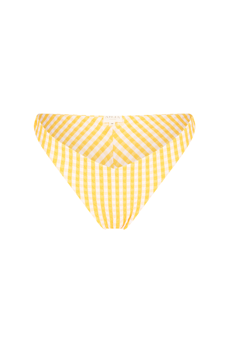 anja bikini bottom bikini panties tanga le canon vichy yellow front