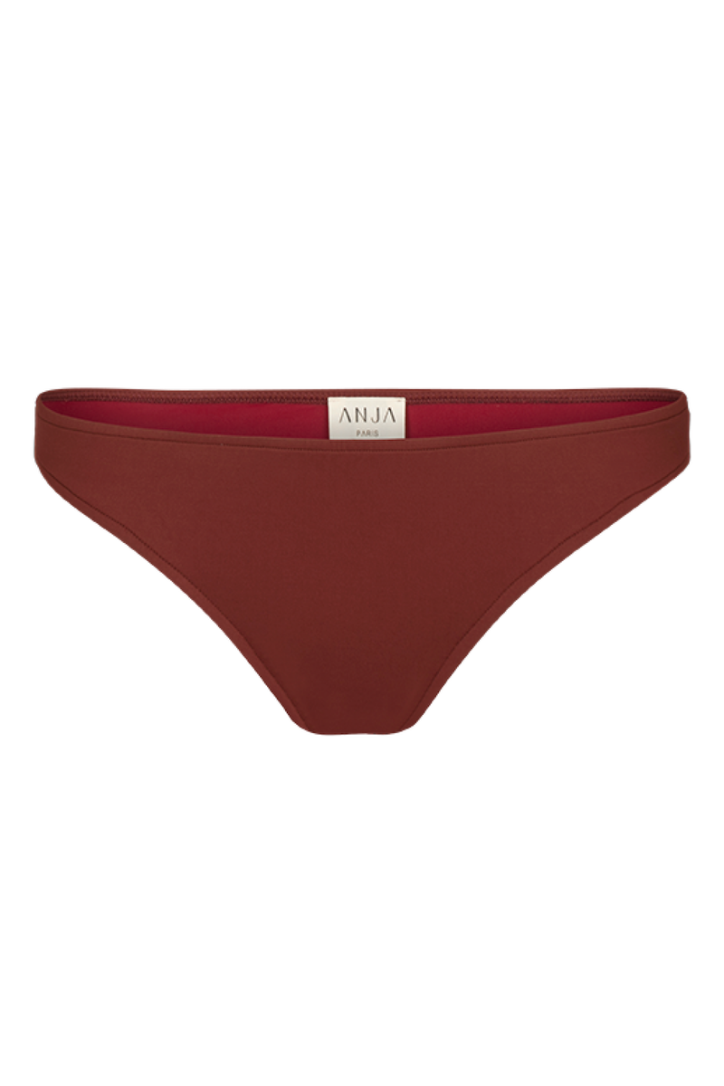 anja bikini bottom bikini low-rise bottom la rusée terracotta front