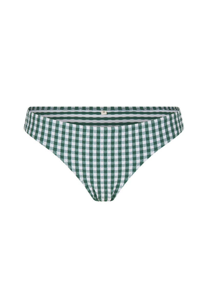 anja low-rise bottom la rusée vichy vert devant