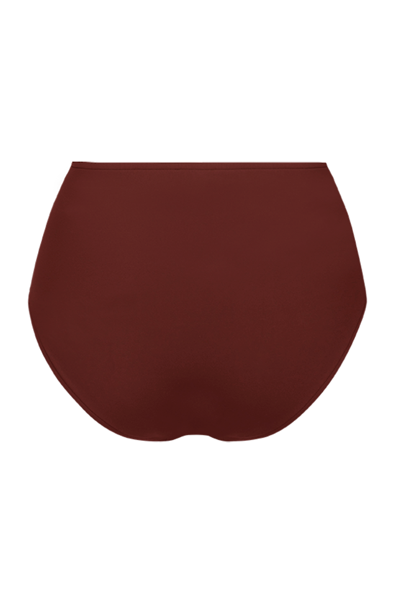 anja bikini bottom bikini high-waisted bikini bottom la magnétique terracotta derrière