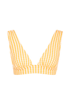 anja bikini top scarf l'ensorcelant vichy yellow front