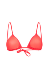 anja triangle bikini top le pétillant coral behind