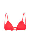 anja triangle bikini top le pétillant coral front