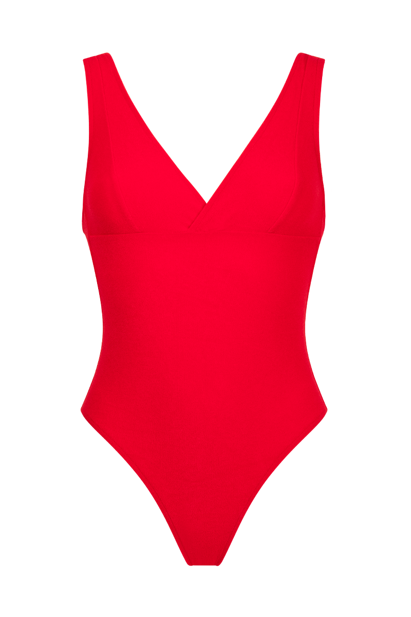 anja swimsuit one-piece l'irrésistible red front