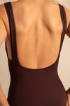 anja swimsuit one-piece l'intrépide chocolate back view