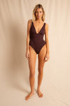 anja swimsuit one-piece l'intrépide chocolate studio background