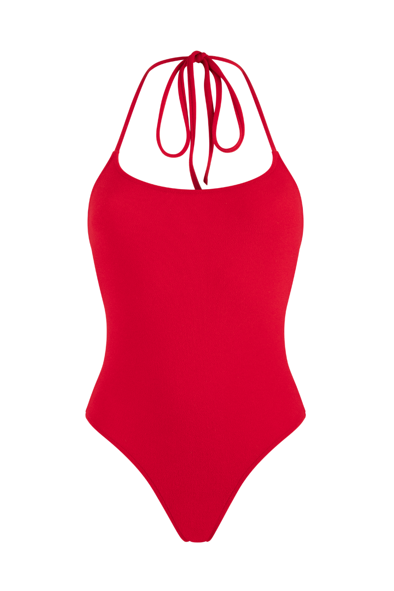 anja swimsuit one-piece le romantique red front