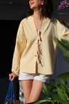 anja ready to wear sumptuous blouse vichy yellow overview