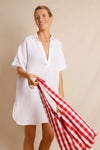 anja ready-to-wear caftan le fameux white overview