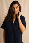 anja prêt à porter shirt le fameux navy close up face