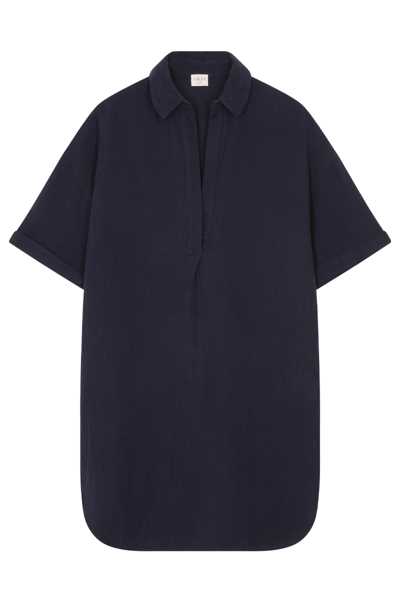 anja ready-to-wear shirt le fameux navy front