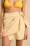 anja ready to wear grand skirt vichy yellow vu face