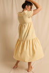 anja prêt à porter dress l'attachante vichy yellow vu dos