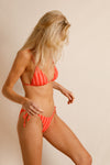 anja x baba triangle bikini top le pétillant red vu face