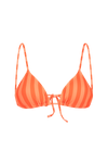 anja x baba triangle bikini top le pétillant red front