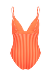 anja x baba swimsuit one-piece l'élégant rouge derrière