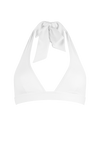 anja x bompard bikini top scarf le flatteur white front