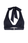 anja x bompard bikini top scarf le flatteur navy behind
