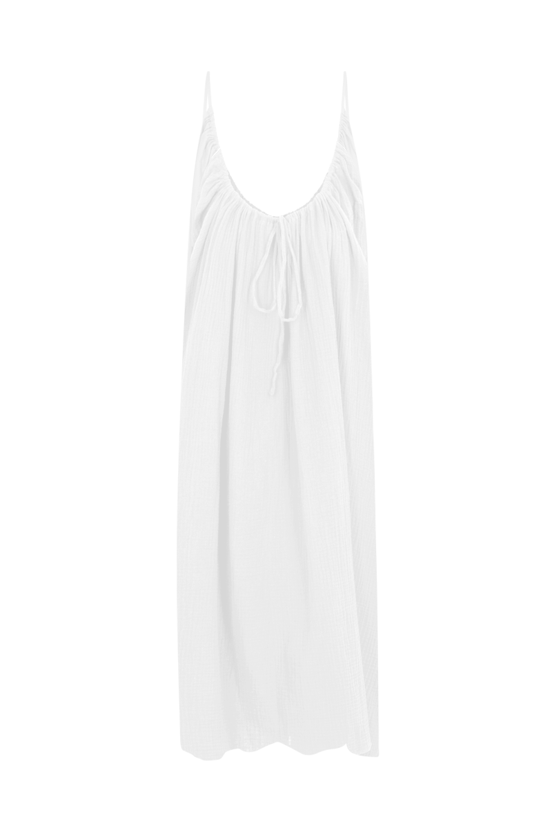 anja the white halter dress