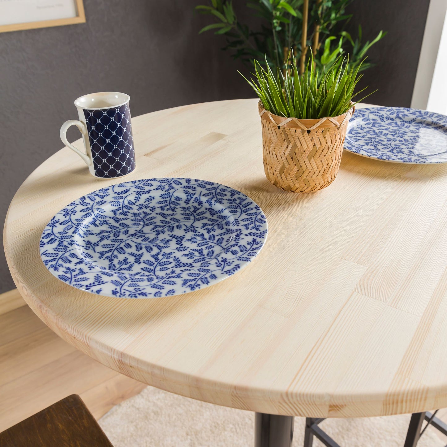Rustic Bistro Table – Solid Pine Wood