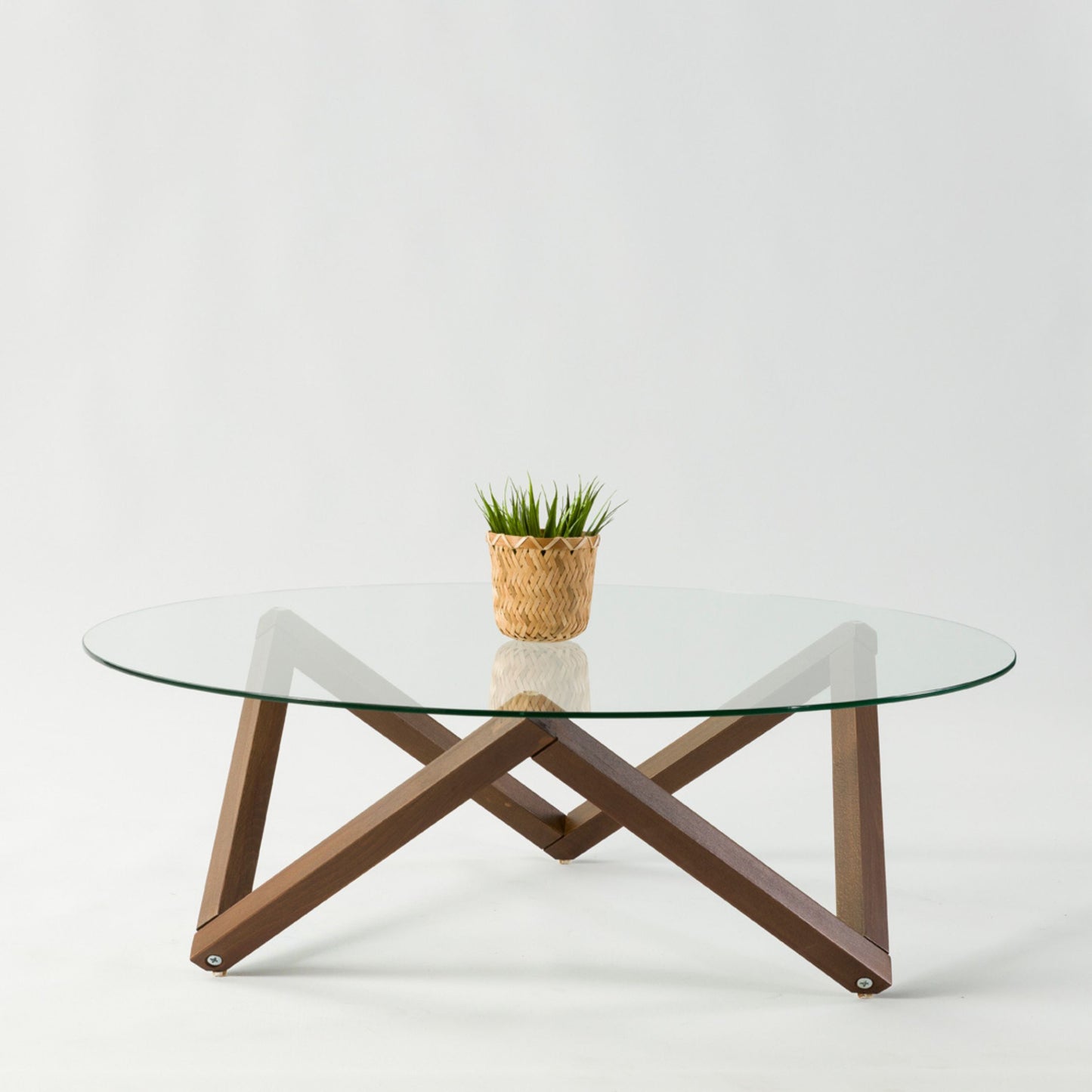 Prismatic Wood Coffee Table Base