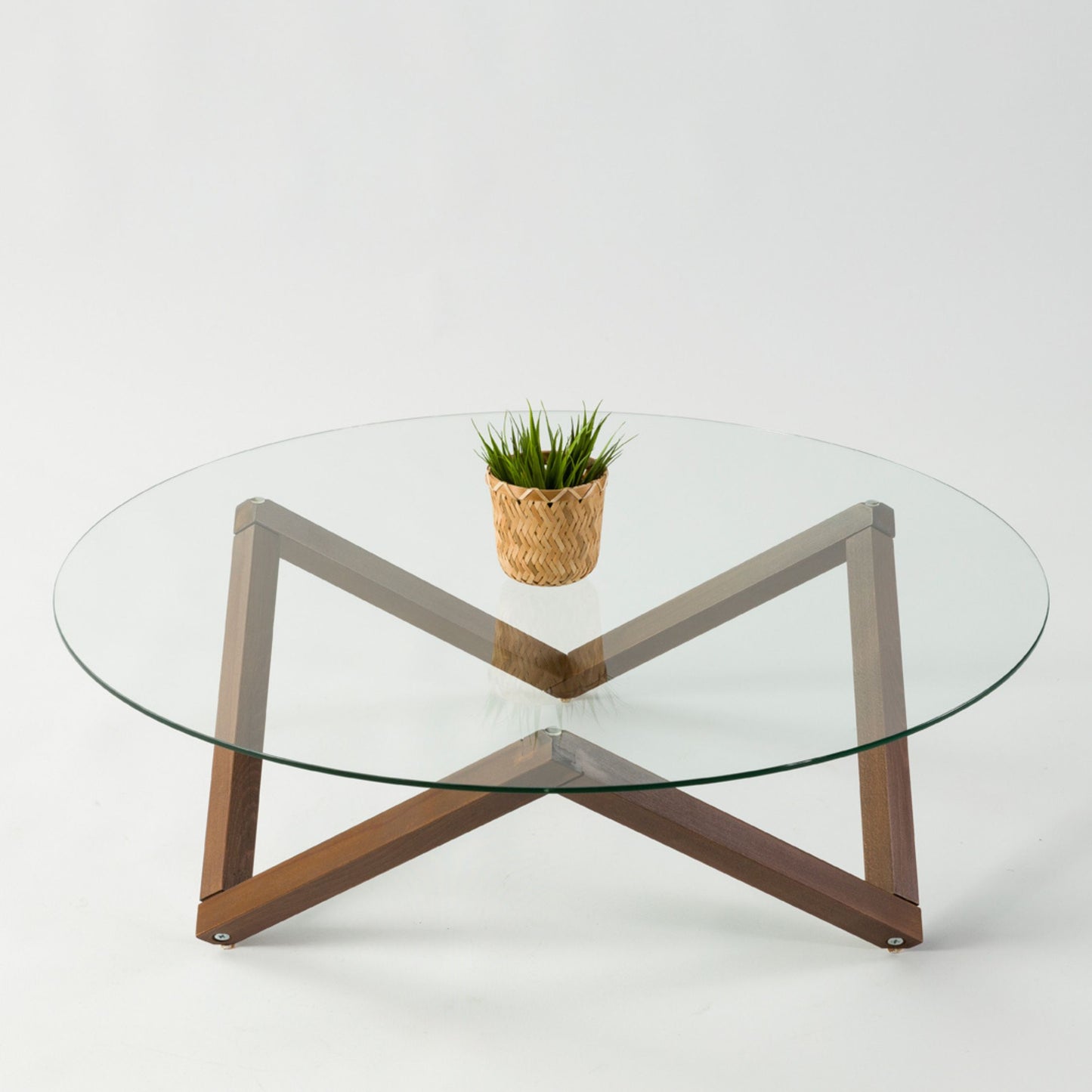 Prismatic Wood Coffee Table Base