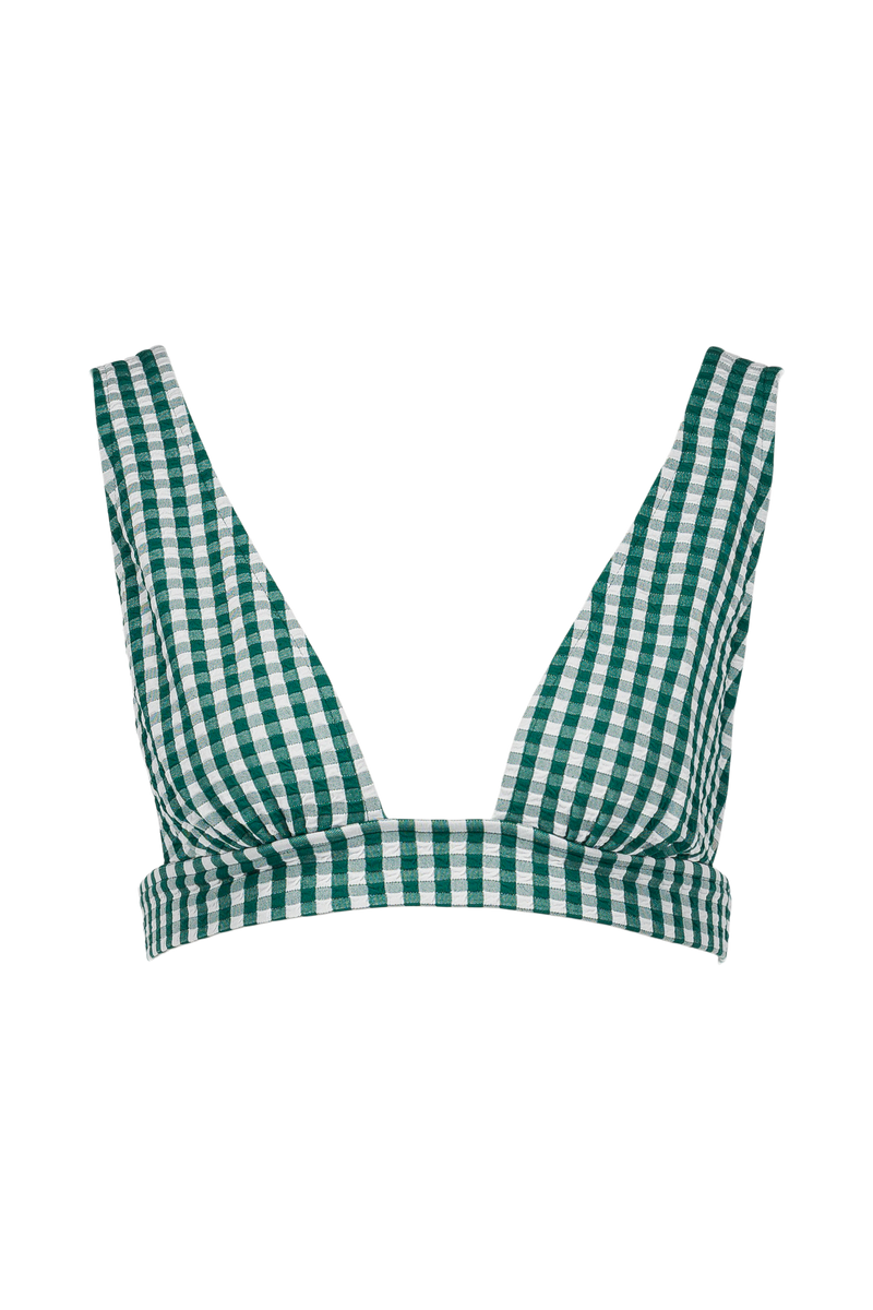 L'Ensorcelant - Vichy Vert - Scarf bikini top
