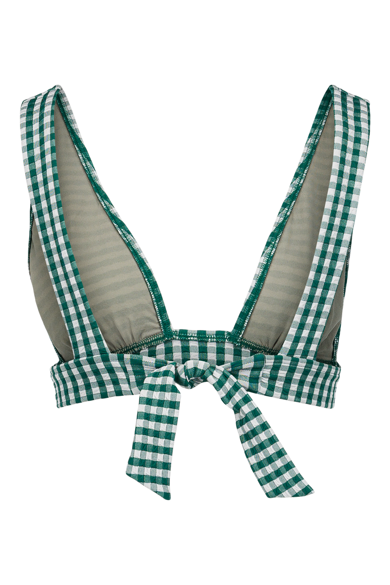 L'Ensorcelant - Vichy Vert - Scarf bikini top