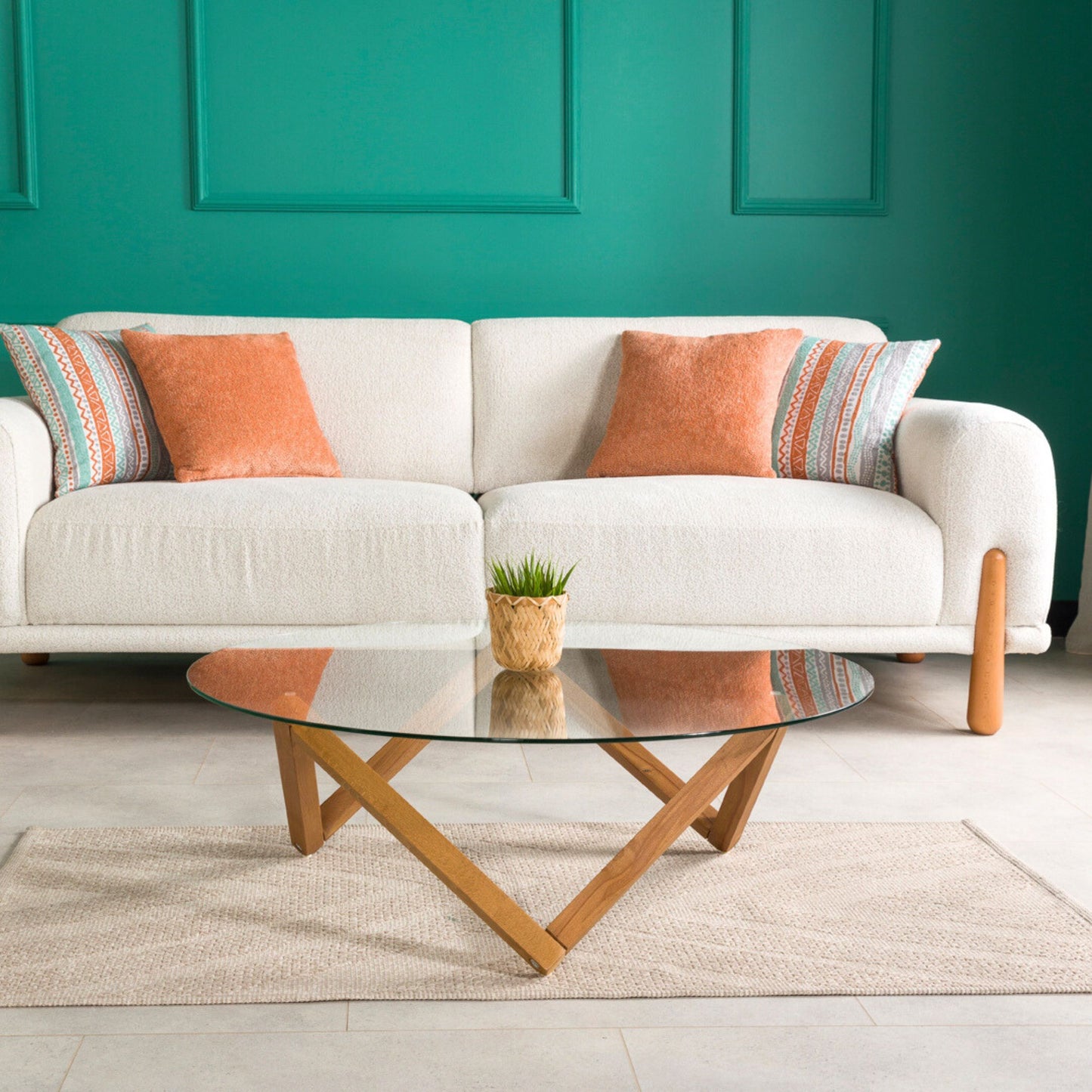 Prismatic Wood Coffee Table Base