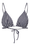 Le Pétillant - Vichy Marine - Triangle bikini top