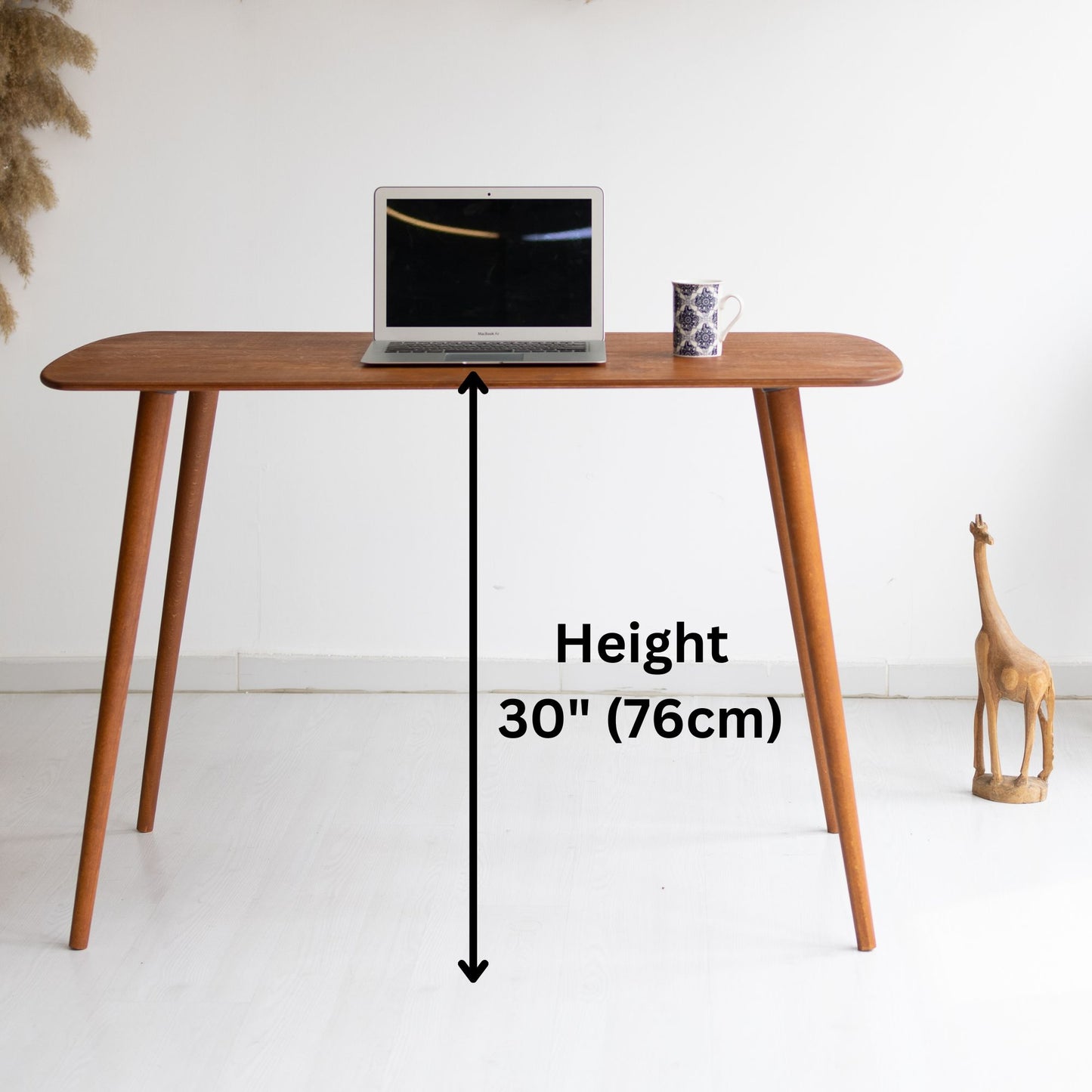 Minimalist Birch Plywood Home Office Desk with Rounded Edges