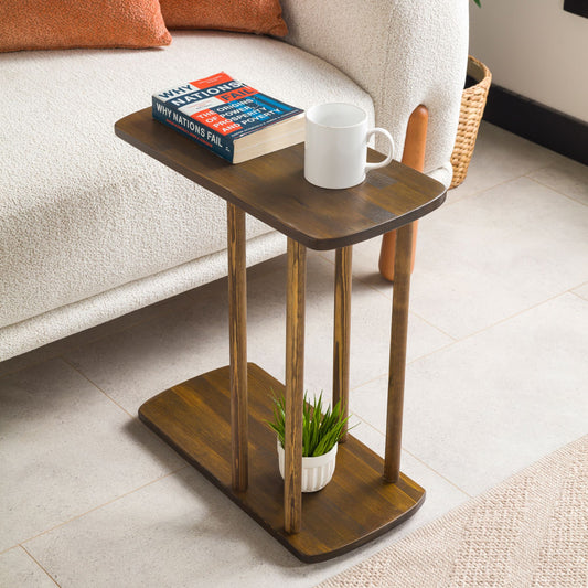 Solid Pine Wood C Table